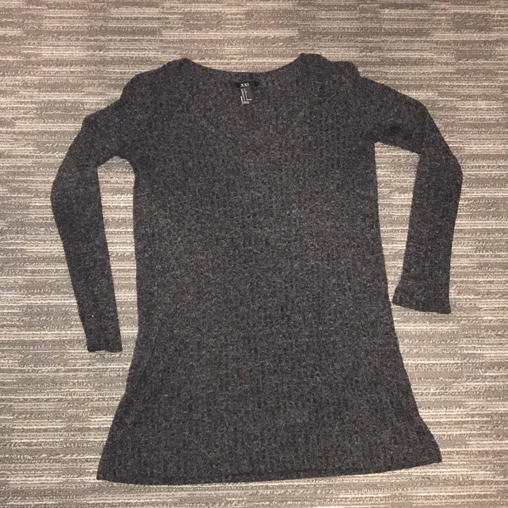 Forever 21 Grayish/Black Sweater Dress